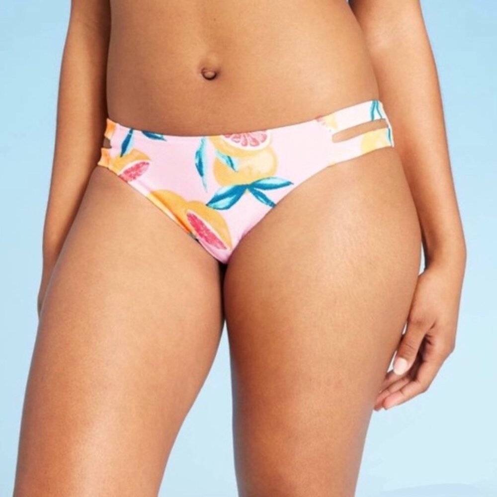 Buy One Get One (2) Women's Strappy Side Cheeky Bikini Bottom